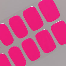 Load image into Gallery viewer, Buy Hot Pink (Semi-Cured Gel) Premium Designer Nail Polish Wraps &amp; Semicured Gel Nail Stickers at the lowest price in Singapore from NAILWRAP.CO. Worldwide Shipping. Achieve instant designer nail art manicure in under 10 minutes - perfect for bridal, wedding and special occasion.