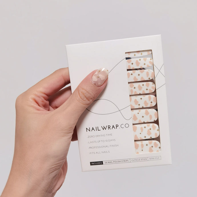 Buy Fluffy Clouds Overlay ☁️ Premium Designer Nail Polish Wraps & Semicured Gel Nail Stickers at the lowest price in Singapore from NAILWRAP.CO. Worldwide Shipping. Achieve instant designer nail art manicure in under 10 minutes - perfect for bridal, wedding and special occasion.