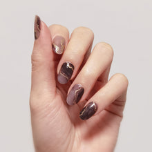 Load image into Gallery viewer, Buy Smokey Bijou Premium Designer Nail Polish Wraps &amp; Semicured Gel Nail Stickers at the lowest price in Singapore from NAILWRAP.CO. Worldwide Shipping. Achieve instant designer nail art manicure in under 10 minutes - perfect for bridal, wedding and special occasion.