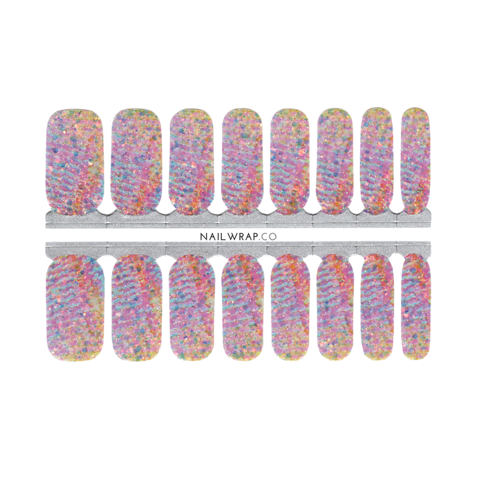 Buy Kaleidoscope Glitter 🌈 Premium Designer Nail Polish Wraps & Semicured Gel Nail Stickers at the lowest price in Singapore from NAILWRAP.CO. Worldwide Shipping. Achieve instant designer nail art manicure in under 10 minutes - perfect for bridal, wedding and special occasion.