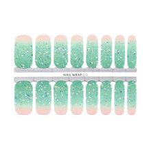 Load image into Gallery viewer, Buy Mermaid Ombré Glitter Premium Designer Nail Polish Wraps &amp; Semicured Gel Nail Stickers at the lowest price in Singapore from NAILWRAP.CO. Worldwide Shipping. Achieve instant designer nail art manicure in under 10 minutes - perfect for bridal, wedding and special occasion.