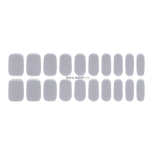 Load image into Gallery viewer, Buy Metallic Silver (Semi-Cured Gel) Premium Designer Nail Polish Wraps &amp; Semicured Gel Nail Stickers at the lowest price in Singapore from NAILWRAP.CO. Worldwide Shipping. Achieve instant designer nail art manicure in under 10 minutes - perfect for bridal, wedding and special occasion.