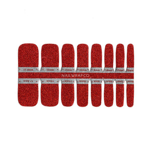 Buy Classic Scarlet Glitter (Pedicure) Premium Designer Nail Polish Wraps & Semicured Gel Nail Stickers at the lowest price in Singapore from NAILWRAP.CO. Worldwide Shipping. Achieve instant designer nail art manicure in under 10 minutes - perfect for bridal, wedding and special occasion.