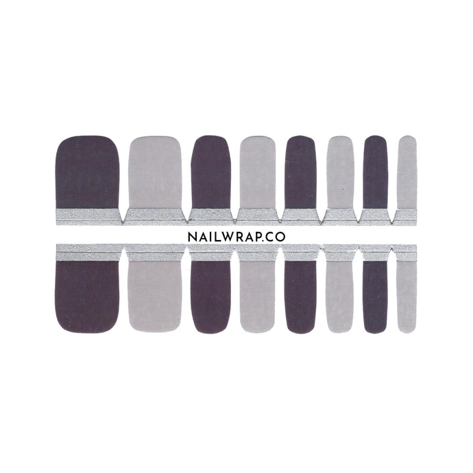 Buy Shades of Grey (Pedicure) Premium Designer Nail Polish Wraps & Semicured Gel Nail Stickers at the lowest price in Singapore from NAILWRAP.CO. Worldwide Shipping. Achieve instant designer nail art manicure in under 10 minutes - perfect for bridal, wedding and special occasion.