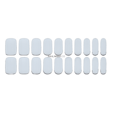 Load image into Gallery viewer, Buy White (Semi-Cured Gel) Premium Designer Nail Polish Wraps &amp; Semicured Gel Nail Stickers at the lowest price in Singapore from NAILWRAP.CO. Worldwide Shipping. Achieve instant designer nail art manicure in under 10 minutes - perfect for bridal, wedding and special occasion.
