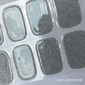 Buy Silver Glitter (Semi-Cured Gel) Premium Designer Nail Polish Wraps & Semicured Gel Nail Stickers at the lowest price in Singapore from NAILWRAP.CO. Worldwide Shipping. Achieve instant designer nail art manicure in under 10 minutes - perfect for bridal, wedding and special occasion.
