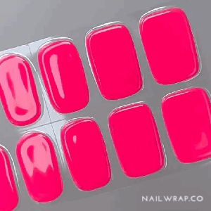 Buy Hot Pink (Semi-Cured Gel) Premium Designer Nail Polish Wraps & Semicured Gel Nail Stickers at the lowest price in Singapore from NAILWRAP.CO. Worldwide Shipping. Achieve instant designer nail art manicure in under 10 minutes - perfect for bridal, wedding and special occasion.
