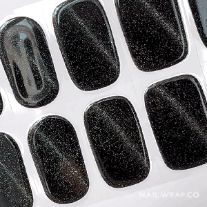 Buy Obsidian Black Cat Eye Shimmer (Semi-Cured Gel) Premium Designer Nail Polish Wraps & Semicured Gel Nail Stickers at the lowest price in Singapore from NAILWRAP.CO. Worldwide Shipping. Achieve instant designer nail art manicure in under 10 minutes - perfect for bridal, wedding and special occasion.