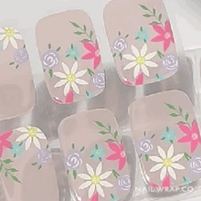 Load image into Gallery viewer, Buy Bloom (Semi-Cured Gel) Premium Designer Nail Polish Wraps &amp; Semicured Gel Nail Stickers at the lowest price in Singapore from NAILWRAP.CO. Worldwide Shipping. Achieve instant designer nail art manicure in under 10 minutes - perfect for bridal, wedding and special occasion.